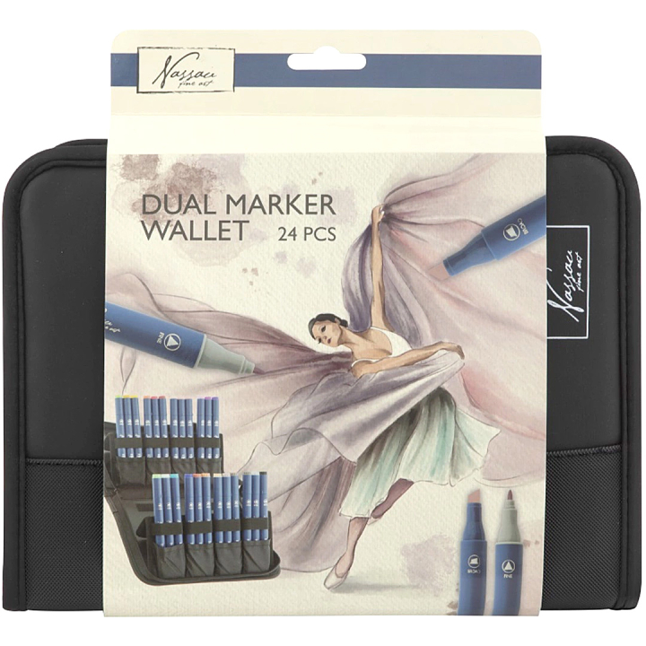 Marker Wallet 24 Kynät ryhmässä Kynät / Taiteilijakynät / Maalitussit @ Pen Store (136611)