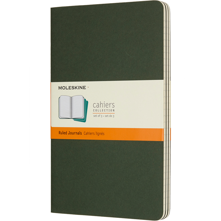 Cahier Notebook Large Green Viivallinen ryhmässä Paperit ja Lehtiöt / Kirjoitus ja muistiinpanot / Muistikirjat @ Pen Store (136810)