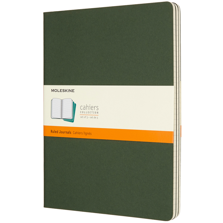 Cahier Notebook XL Green Viivallinen ryhmässä Paperit ja Lehtiöt / Kirjoitus ja muistiinpanot / Muistikirjat @ Pen Store (136814)