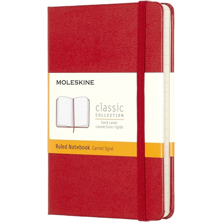 Classic Hard Cover Notebook Pocket Red ryhmässä Paperit ja Lehtiöt / Kirjoitus ja muistiinpanot / Muistikirjat @ Pen Store (136819_r)