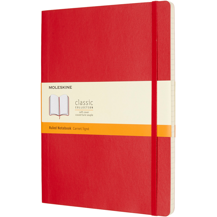 Classic Soft Cover Notebook XL Red ryhmässä Paperit ja Lehtiöt / Kirjoitus ja muistiinpanot / Muistikirjat @ Pen Store (136831_r)