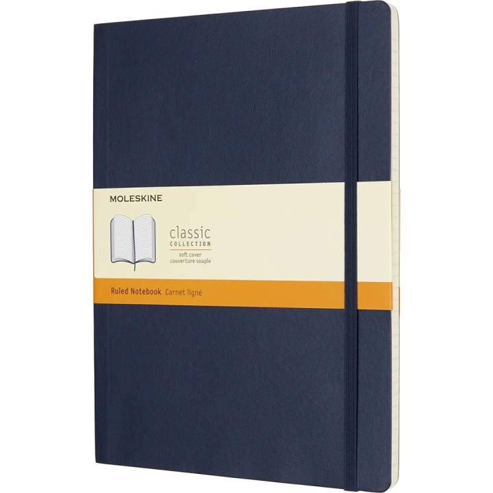 Classic Soft Cover Notebook XL Blue Viivallinen ryhmässä Paperit ja Lehtiöt / Kirjoitus ja muistiinpanot / Muistikirjat @ Pen Store (136835)