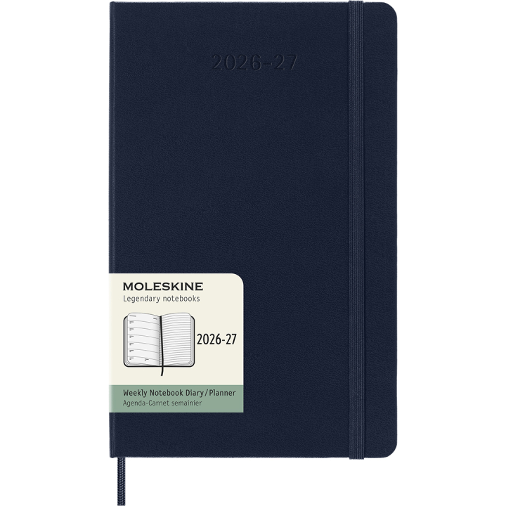 Kalenteri 18M WeekNote Hard Cover Large Sapphire Blue ryhmässä Paperit ja Lehtiöt / Kalenterit / 18 kk kalenterit @ Pen Store (137017)