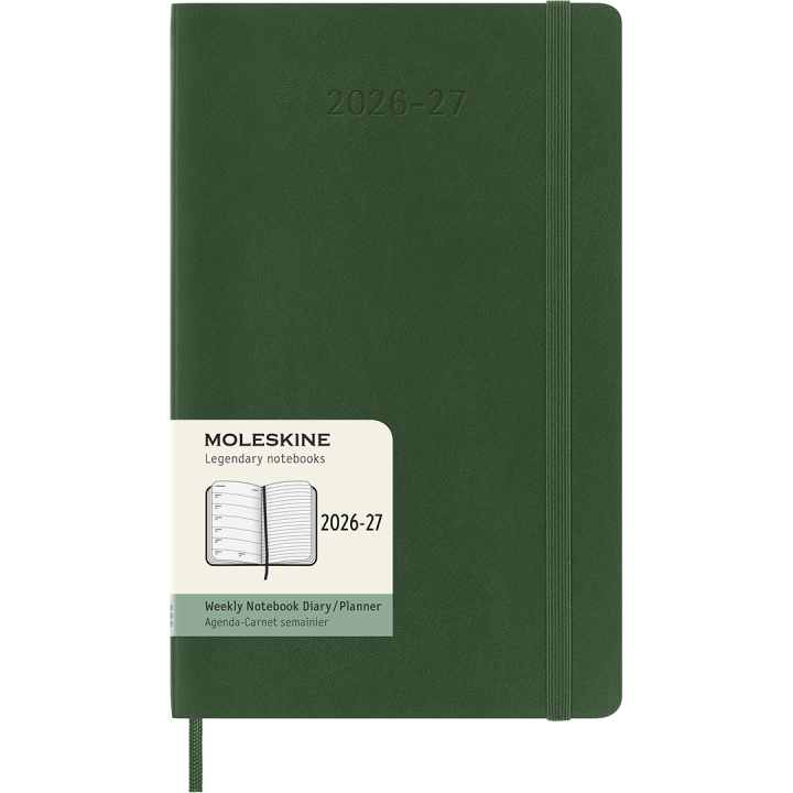 Kalenteri 18M WeekNote Soft Cover Large Myrtle Green ryhmässä Paperit ja Lehtiöt / Kalenterit / 18 kk kalenterit @ Pen Store (137023)