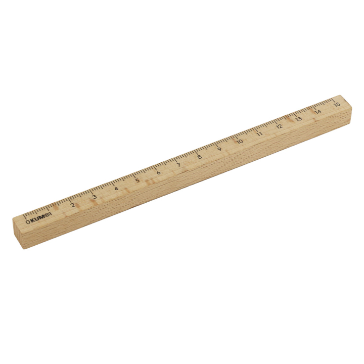 Puuviivain 15 cm ryhmässä Askartelu ja Harrastus / Harrastustarvikkeet / Viivottimet @ Pen Store (137037)