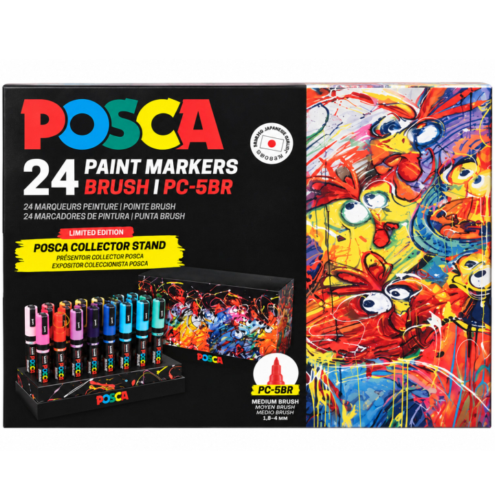 Posca Brush Standing Set ryhmässä Kynät / Taiteilijakynät / Maalitussit @ Pen Store (137115)