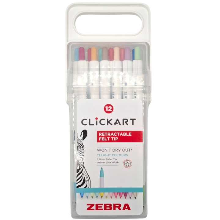 Clickart Light Colors 12 kpl ryhmässä Kynät / Toimisto ja merkkaus / Merkkauskynät @ Pen Store (137261)