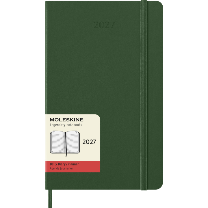 Kalenteri 12M Daily 2027 Hardcover Large Myrtle Green ryhmässä Paperit ja Lehtiöt / Kalenterit / 12 kk kalenterit @ Pen Store (137425)