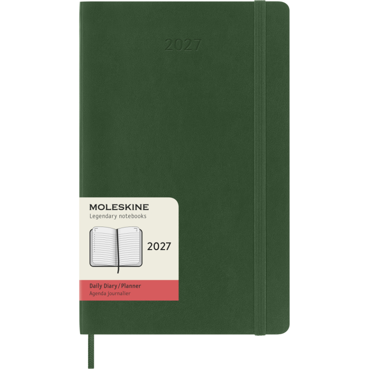 Kalenteri 12M Daily 2027 Softcover Large Myrtle Green ryhmässä Paperit ja Lehtiöt / Kalenterit / 12 kk kalenterit @ Pen Store (137430)