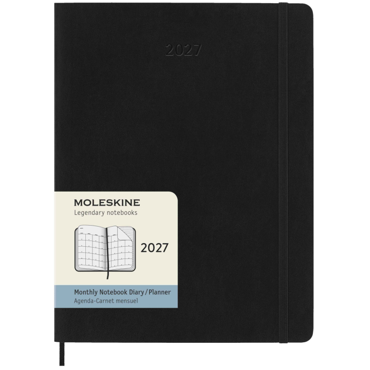 Kalenteri 12M Monthly 2027 Softcover XL Black ryhmässä Paperit ja Lehtiöt / Kalenterit / 12 kk kalenterit @ Pen Store (137441)