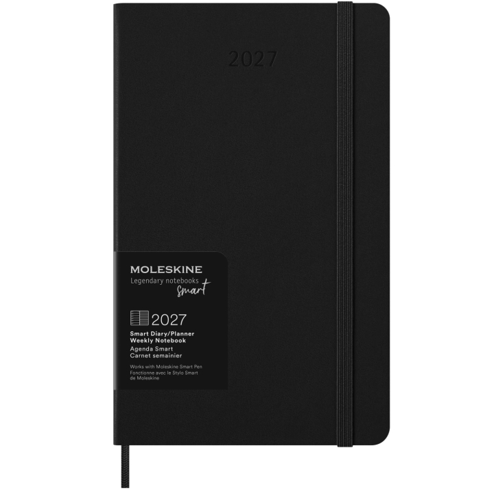 Kalenteri 12M Smart PRO Digital Weekly Note 2027 Large Black ryhmässä Paperit ja Lehtiöt / Kalenterit / 12 kk kalenterit @ Pen Store (137445)