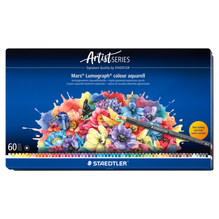 Vesivärikynät Mars Lumograph 60-setti ryhmässä Kynät / Taiteilijakynät / Akvarellikynät @ Pen Store (137606)