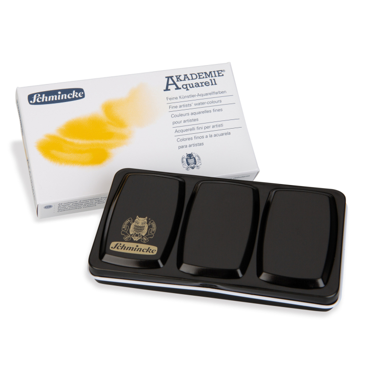  Akademie Aquarell Half Pans 12-Setti ryhmässä Taiteilijatarvikkeet / Taiteilijavärit / Akvarellivärit / Akvarellinapit @ Pen Store (137800)