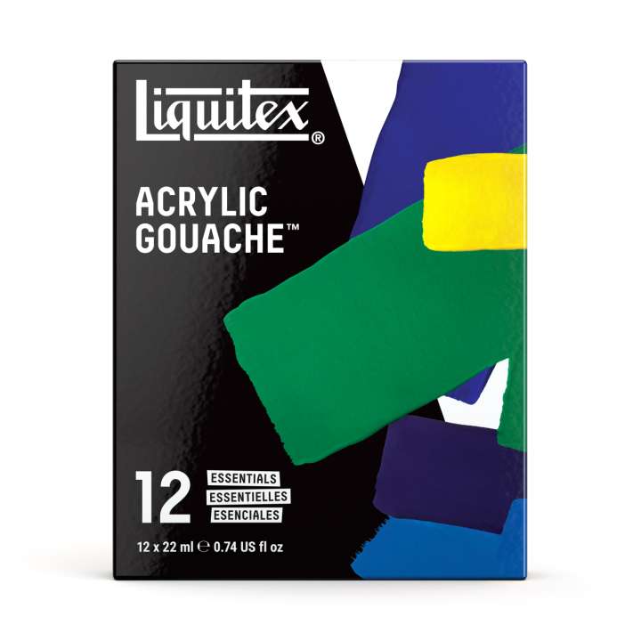 Guassiväri Essentials Set 12x22 ml ryhmässä Taiteilijatarvikkeet / Taiteilijavärit / Guassivärit @ Pen Store (137841)