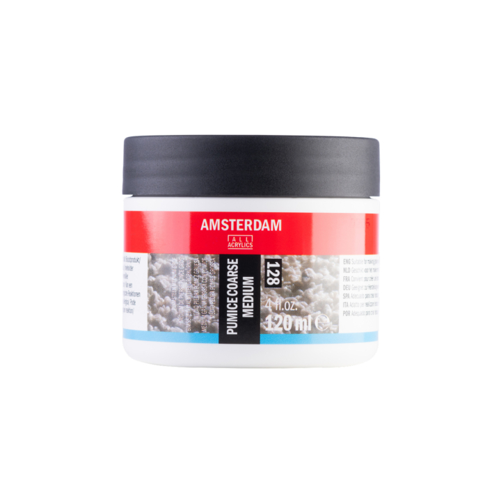 Pumice coarse medium 128 120 ml ryhmässä Taiteilijatarvikkeet / Maalausnesteet ja lakat / Maalinesteet akryyliväreille @ Pen Store (137988)