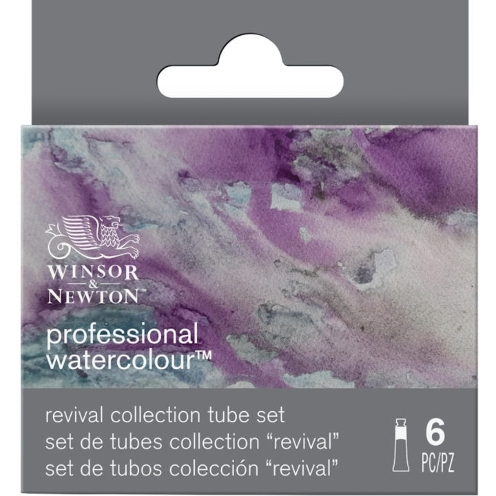 Professional Akvarelliväri Tuubi 5 ml Revival 6-setti ryhmässä Taiteilijatarvikkeet / Taiteilijavärit / Akvarellivärit / Vesiväri tuubissa @ Pen Store (137999)