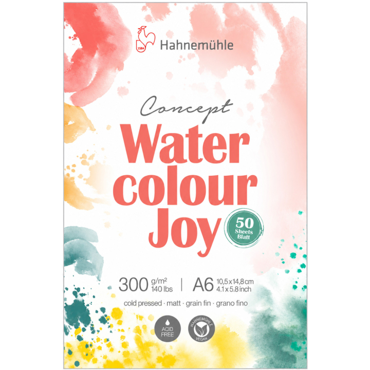 Akvarelliilehtiö Joy 300g A6 ryhmässä Paperit ja Lehtiöt / Taiteilijalehtiöt / Akvarellipaperit @ Pen Store (138008)