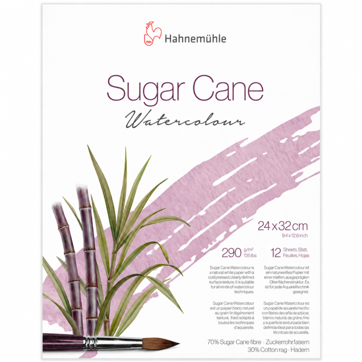 Akvarelliilehtiö Sugar Cane 290g 24x32 cm ryhmässä Paperit ja Lehtiöt / Taiteilijalehtiöt / Akvarellipaperit @ Pen Store (138054)