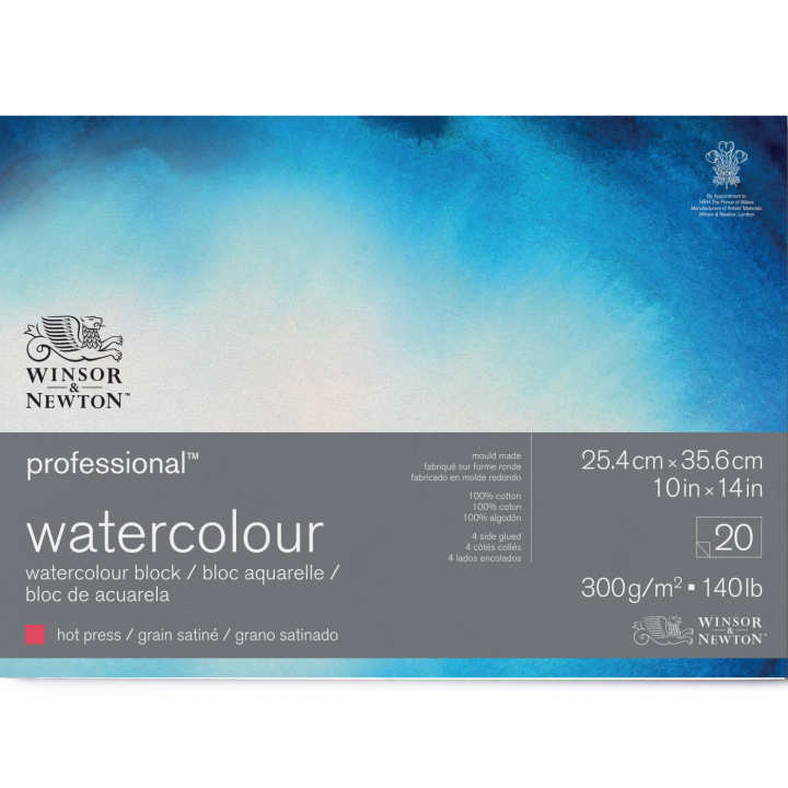 Professional Akvarellilehtiö HP 26x36 cm 300g ryhmässä Paperit ja Lehtiöt / Taiteilijalehtiöt / Akvarellipaperit @ Pen Store (138086)