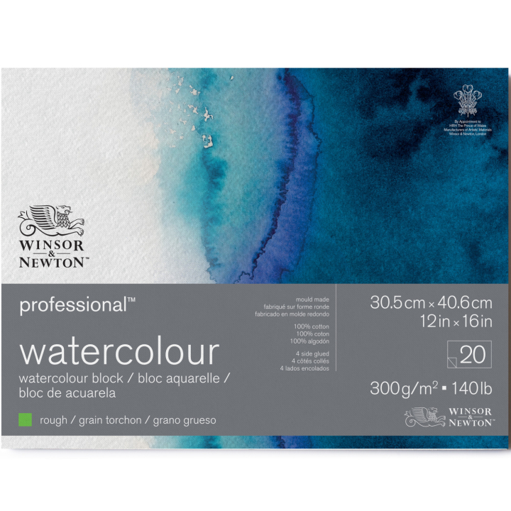 Professional Akvarellilehtiö Rough 31x41 cm 300g ryhmässä Paperit ja Lehtiöt / Taiteilijalehtiöt / Akvarellipaperit @ Pen Store (138088)