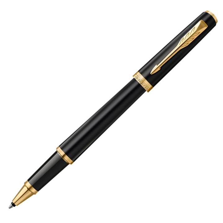 Meridian Matte Black/Chrome Rollerball ryhmässä Kynät / Fine Writing / Rollerball-kynät @ Pen Store (138297)