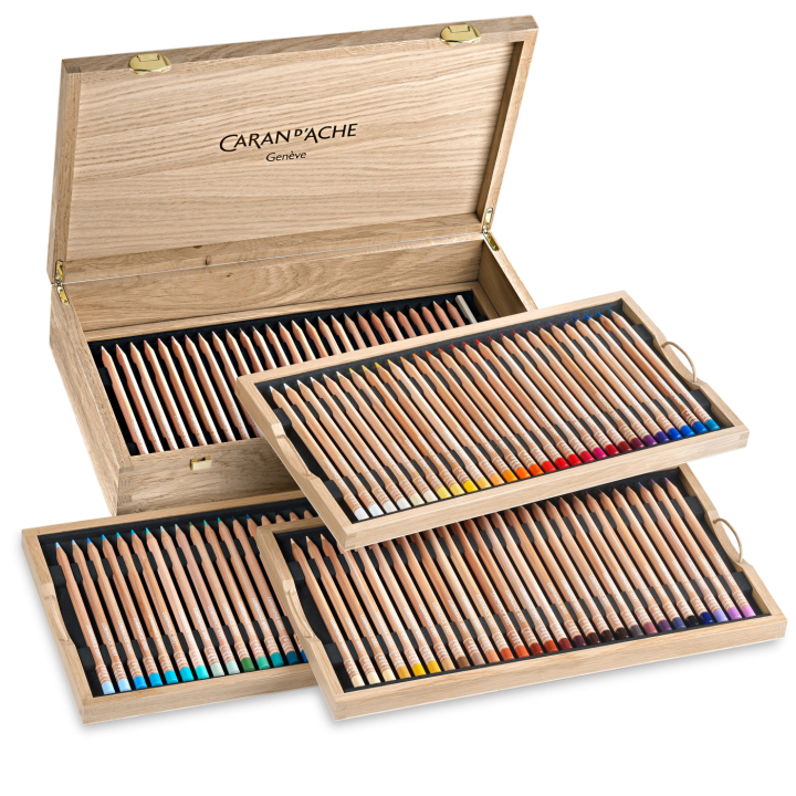 Luminance 6901 100 väriä Puulaatikko ryhmässä Kynät / Taiteilijakynät / Värikynät @ Pen Store (138427)