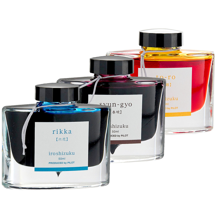 Iroshizuku New Colours 3-set ryhmässä Kynät / Kynätarvikkeet / Täytekynämuste @ Pen Store (iroshizuku_1)