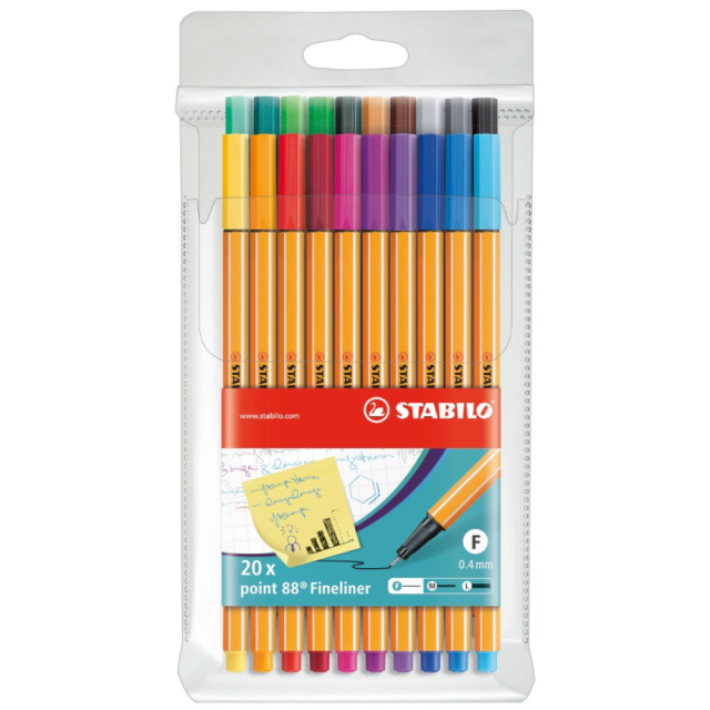 Point 88 Fineliner 20 kpl