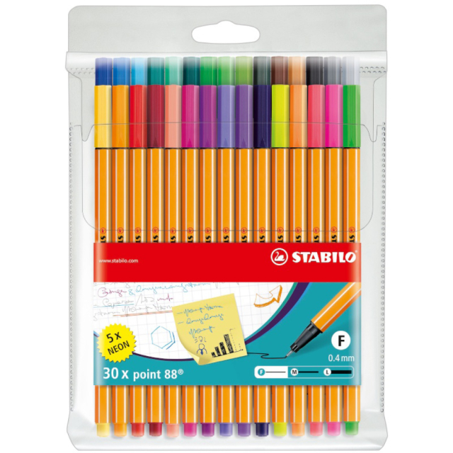 Point 88 Fineliner 30 kpl