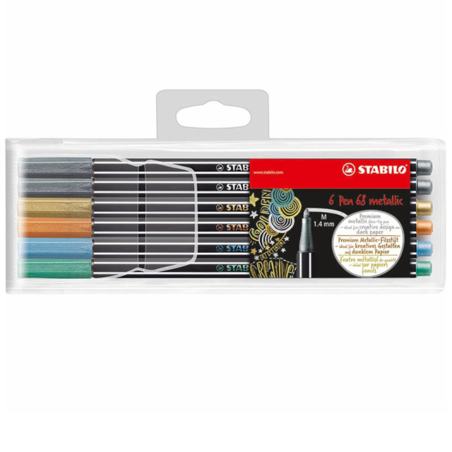 Pen 68 Metallic 6-setti