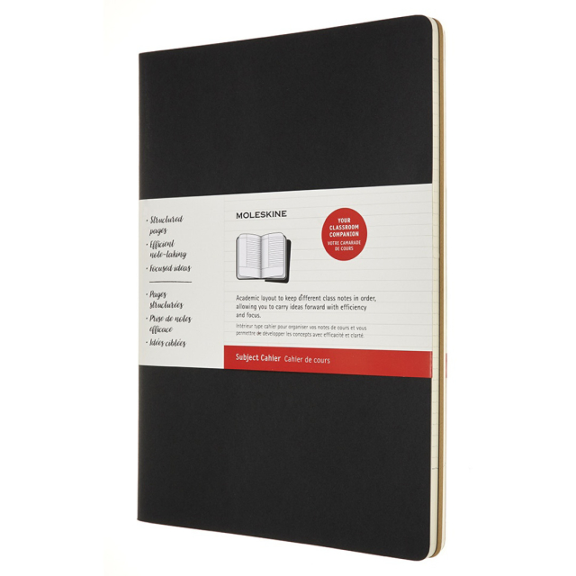 Cahier Subject A4 Musta/Kraft Ruled