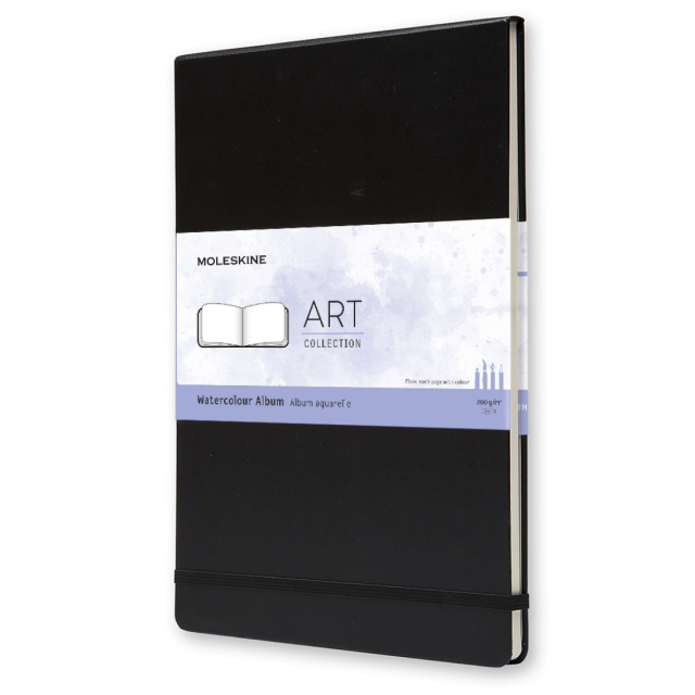 Watercolor ART collection Album A4 Musta