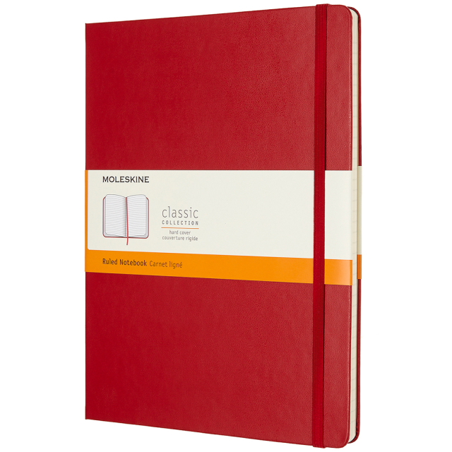 Classic Hard Cover Notebook XL Punainen