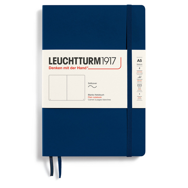Notebook A5 Soft Cover Plain Lilac ryhmässä Paperit ja Lehtiöt / Kirjoitus ja muistiinpanot / Muistikirjat @ Pen Store (127333)