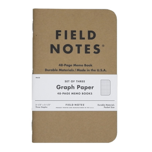Memo Book Graph 3-pack
