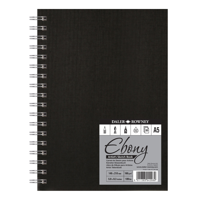 Ebony Artist's Sketch Book Kierre A5