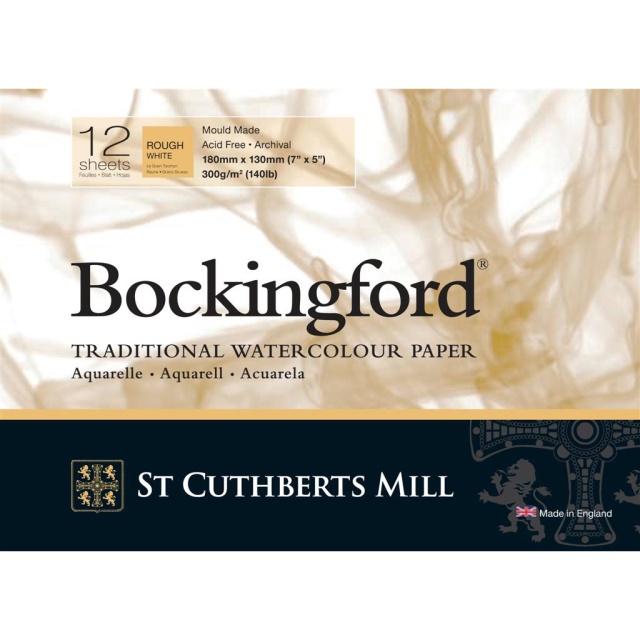 Bockingford Akvarelliilehtiö Rough 300g 18x13cm