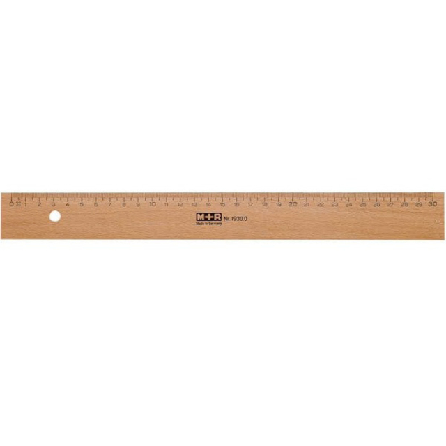 Puuviivain 30 cm