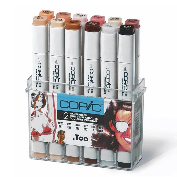 Marker 12-setti Skin tones