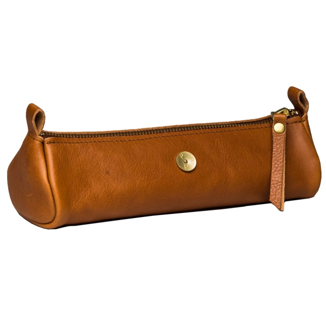 Zazza Leather Cognac Kynäkotelo