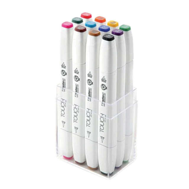 Twin Brush Marker 12-setti Main