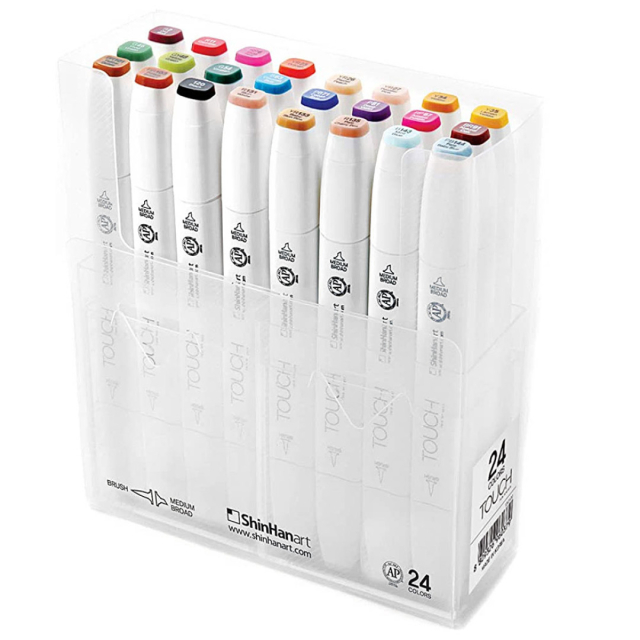 Twin Brush Marker 24-setti