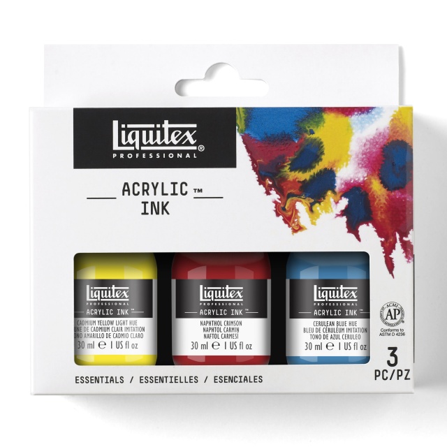 Acrylic Ink Essentials 3-setti 30 ml