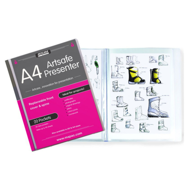 Muovitaskuja ArtSafe A4