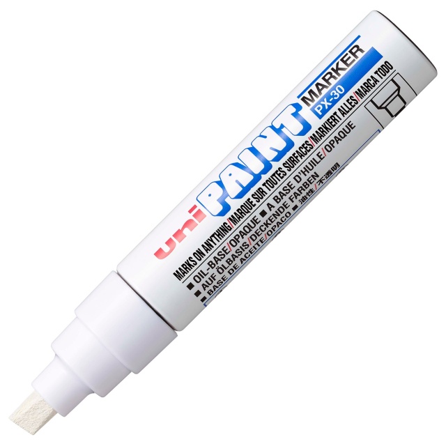 Uni Paint Marker PX-30 Broad White | Pen Store