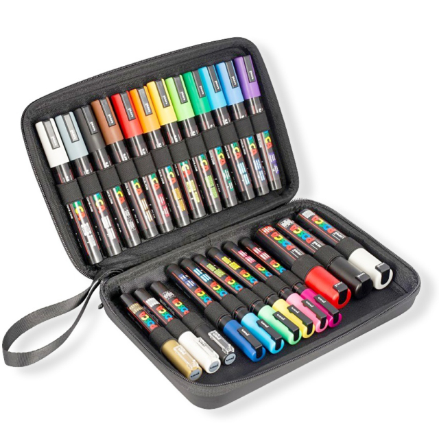 Posca Marker 24-setti Rubbercase