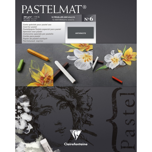 Pastelmat Taiteilijalehtiö Anthracite 24x30 cm