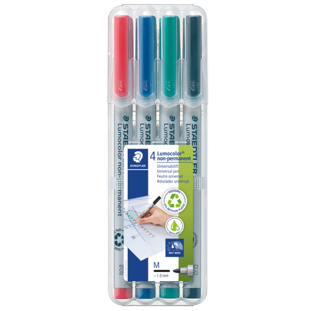4 kpl Lumocolor Non-permanent Medium