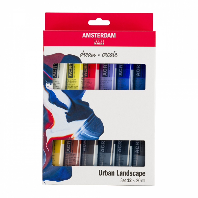 Akryylivärit Urban Landscape setti 12 x 20 ml