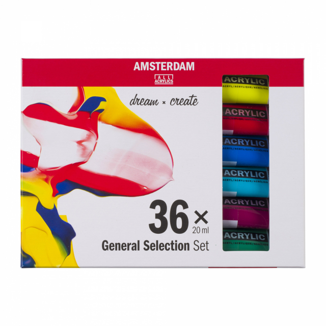 Akryylivärit Standard setti 36 x 20 ml